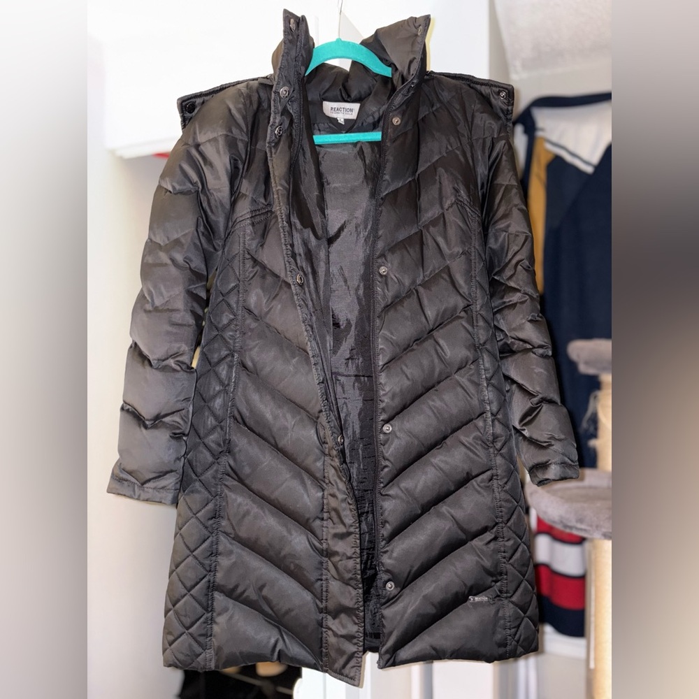 Kenneth Cole Reaction women’s puffer hooded coat